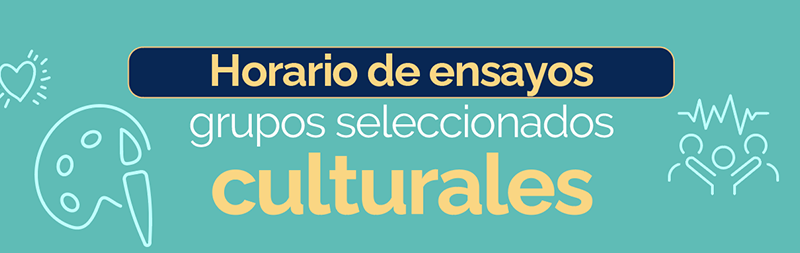 Imagen horarios grupos culturales Horarios grupos representativos cultura - Bienestar